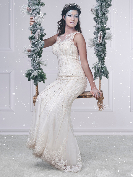 Pearl Cascade Gown image